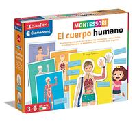 Clementoni- Montessori El Cuerpo Humano, Juego Educativo Montessori, a Partir de 3 años (55476)