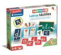 Clementoni - Montessori Letras Táctiles, Juego Educativo Montessori Letras, Aprender a Escribir, a Partir de 3 años, 55477