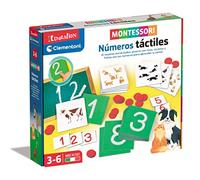 Clementoni- Montessori Números Táctiles, Juego Educativo Montessori Matemáticas, Juguete en Español a Partir de 3 años (55451)