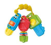 Clementoni- Música Baby Activity Keys-Llaves de Juguete, Infancia, Juego Musical electrónico, primeras Actividades, niños a Partir de 3 Meses, Multicolor, M (17460)