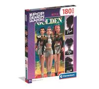 Clementoni - Netflix K-Pop: Demon Hunters Golden Super Color - Puzzle Infantil de 180 Piezas, Edad 7+, Edición Golden con Firmas de Personajes, 33,5 x 48,5 cm, 21761
