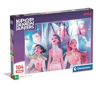 Clementoni - Netflix K-Pop: Demon Hunters HUNTR/X Super - Puzzle Infantil de 104 Piezas, Edad 6+, Escena de Acción Musical, 48,5 x 33,5 cm, 27257