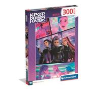 Clementoni - Netflix K-Pop: Demon Hunters Super Color - Puzzle Infantil de 300 Piezas, Edad 9+, Diseño de Acción Multi-Escena, 33,5 x 48,5 cm, 21760