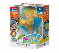 Clementoni Globo terráqueo interactivo - Globo terráqueo parlante para niños a partir de 7 años - Globo del mundo interactivo para aprender y jugar 59363