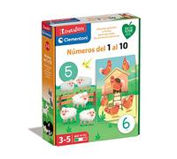 Clementoni - Números del 1 al 10 - Juego Educativo Aprende a Contar, Matemáticas y Animales para Niños +3 años, 55447