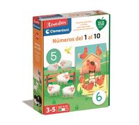 Clementoni - Números del 1 al 10 - Juego Educativo Aprende a Contar, Matemáticas y Animales para Niños +3 años, 55447