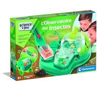 Clementoni - Observatorio de Insectos - Kit científico para observar la Naturaleza a Partir de 7 años - Lupa, Caja de observación y fichas - Juego de Despertar con biología para niños Curiosos