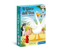 Clementoni Oca-Pocket-mazo, Cartas Infantiles, Mesa, Juego de Mesa para Toda la Familia, 2-6 Jugadores, 6 años+, Made in Italy, Multicolor, 16295