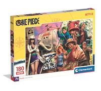 Clementoni - One Piece Netflix Super Puzzle - Rompecabezas Infantil Super de 180 Piezas con los Personajes de la Serie de Acción Real, Desde 7 Años - 28104