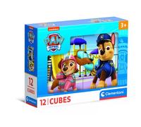 Clementoni Puzzle infantil Paw Patrol 41194 – 12 cubos, 6 imágenes – 3-5 años
