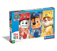 Clementoni- Paw Patrol Supercolor Puzzle Infantil De 104 Piezas, para Niños 6-8