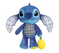 Clementoni Peluche Disney Stitch - Blandito De Peluche Colorado, Recièn Nacidos Estimulaciòn Multisensoriàl, Desarrollo De Percepción Tactil y Psicomotricidad Fina, Juguete Bebé 3-36 Meses, 17918