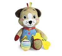 Clementoni Peluche bebé Pete EK Cachorro – Mordedor, en caja, Desde 0 meses (17759)