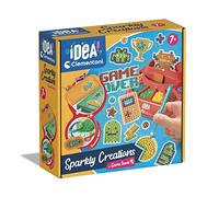 Clementoni- Piedras Preciosas 3D Idea - Sparkly Creations - Game Icons Painting, Diamond Art, Kit de Arte, Taller Gemas, Juego Creativo Niños 7 Años, Color multilingüe (18774)