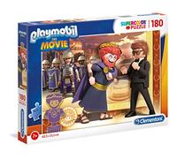 Clementoni- Playmobil Supercolor Puzzle 180 Piezas para niños a Partir de 7 años, Color Multicolor. (29162)