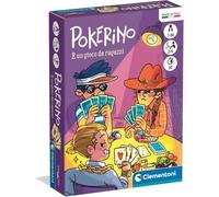 Clementoni - Pokerino, baraja de cartas de póquer para niños de 7 + años, 2-4 jugadores, con fichas, idea regalo, Made in Italy, idioma italiano, 16659