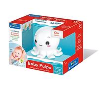 Clementoni - Pulpo Baby, Juego de baño con Luces y medidor de Temperatura; Juguete bebé 6 Meses, Juguete en español (55413)