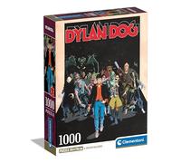 Clementoni Puzzle Dog-1000, Rompecabezas de cómics, Ilustraciones de Autor, Vertical, diversión para Adultos, Fabricado en Italia, Color Dylan Dog 1000 Piezas (39818)