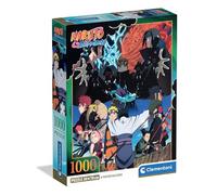 Clementoni - Puzle de 1000 Piezas de Anime para Adultos y niños, ilustración de Naruto con póster Incluido, de la Serie Anime y Manga, Idea de Regalo para Hombre y Mujer, Fabricado en Italia, 50 x 70