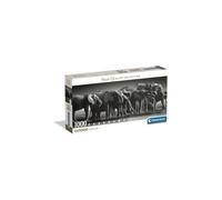 Clementoni – Puzle 1000 piezas Collection Manda de Gigantes Elefantes 98 x 33 cm con póster