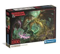 Clementoni - Puzle de 1000 Piezas para Adultos y niños, Serie Especial, Tema RPG Dungeons & Dragons, con póster Incluido, Caja compacta, Idea Regalo Hombre y Mujer, Fabricado en Italia, 70 x 50 cm,