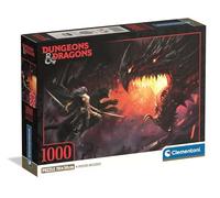 Clementoni - Puzle de 1000 Piezas para Adultos y niños, Serie Especial, Tema RPG Dungeons & Dragons, con póster Incluido, Caja compacta, Idea Regalo Hombre y Mujer, Made in Italy, 70 x 50 cm, 39960