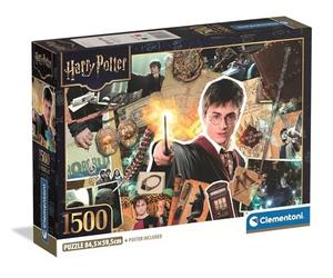 Clementoni - Puzle de 1500 Piezas para Adultos y niños, Serie Especial, Tema Harry Potter, con póster Incluido, Caja compacta, Idea de Regalo para Hombre y Mujer, Fabricado en Italia, 84,5 x 59,5 cm,