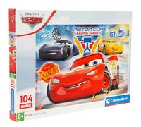 Clementoni - Puzle Infantil de 104 Piezas Supercolor, para niños a Partir de 6 años, ilustración con Personajes de Dibujos de Disney Cars, Idea Regalo, Fabricado en Italia, 48,5 x 33,5 cm, 25047