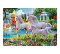 Clementoni - Puzle infantil Supercolor 180 piezas Unicornios 48,5 x 33,5 cm (7 años)