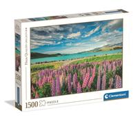Clementoni - Puzzle Adulto 1500 Piezas Collection Lupins At Lake Tekapo, 31728
