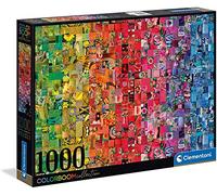 Clementoni - Puzzle 1000 Piezas Colores Color Boom Collage, Puzzle Adulto Colores (39595)