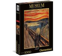 Clementoni Puzzle 1000 piezas cuadro El Grito de Munch, Rodano- Colección Museos, Puzzle adulto (39377), Multicolor