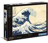 Clementoni puzzle 1000 piezas cuadro la gran ola, hokusai, colección
