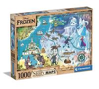 Clementoni - Puzzle 1000 Piezas Frozen, Disney Maps, Puzzle Adulto Mapa Disney(39666)