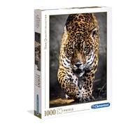 Clementoni - Puzzle 1000 piezas paisaje animales, Jaguar, Puzzle adulto (39326)