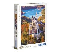 Clementoni Puzzle 1000 Piezas Paisaje Castillo de Neuchwanstein, Puzzle Adulto (39382), Multicolor