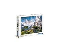 Clementoni Puzzle 1000 Piezas Paisaje Ciudad Paris Montmartre, Puzzle Adulto (39383), Multicolor