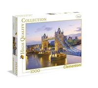 Clementoni - Puzzle 1000 piezas paisaje ciudad Tower Bridge Londres, Puzzle adulto Londres (39022)