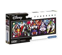 Clementoni Puzzle 1000 Piezas panorámico Villanos Disney, Puzzle Adulto Disney (39516), Multicolor