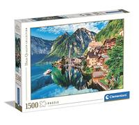 Clementoni - Puzzle 1500 Piezas paisajes Naturaleza, Hallstat, montaña sobre Lago, Puzzle Adulto(31687)