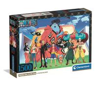Clementoni - Puzzle 1500 Teile für Erwachsene und Jungen, One Piece Illustration