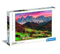 Clementoni - Puzzle 2000 Piezas paisajes Naturaleza, montañas, Val de Funes, Puzzle Adulto(32570)