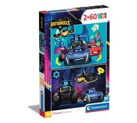 Clementoni Puzzle 2x60 Piezas Super Color 4 DC Comics Batwheels (27x18,5 cm)