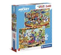 Clementoni Puzzle 2x60 Piezas Super Color 5 Disney Mickey & Friends 27x18,5cm