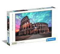Clementoni Puzzle 3000 Piezas Paisaje El Coliseo Roma, Puzzle Adulto Roma (33548), No Color