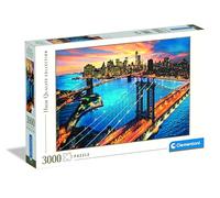 Clementoni - Puzzle 3000 Piezas Paisaje Nueva York, Puzzle Adulto New York (33546)