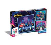 Clementoni Puzzle 3x48 Piezas Super Color 5 DC COMICS BATWHEELS (21x20,5 cm)