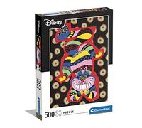 Clementoni - Puzzle 500 Piezas Personajes, Chesaire, Gato Alicia en el País de Las Maravillas, D, Puzzle Adulto Disney(35123)