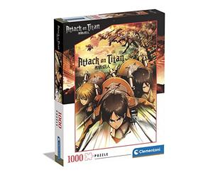 Clementoni - Puzzle Adulto 1000 Piezas Attack on Titans - Desde 14 años (39727)