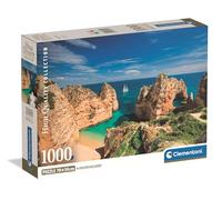 Clementoni - Puzzle Adulto 1000 Piezas Collection Algarve Bay Compact Box, 39989